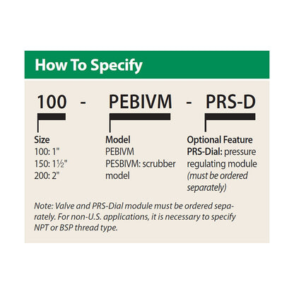 Rain Bird PEB Industrial Valve Plastic w/ IVM Solenoid w/ Flow Control 1-1/2 in. FIPT