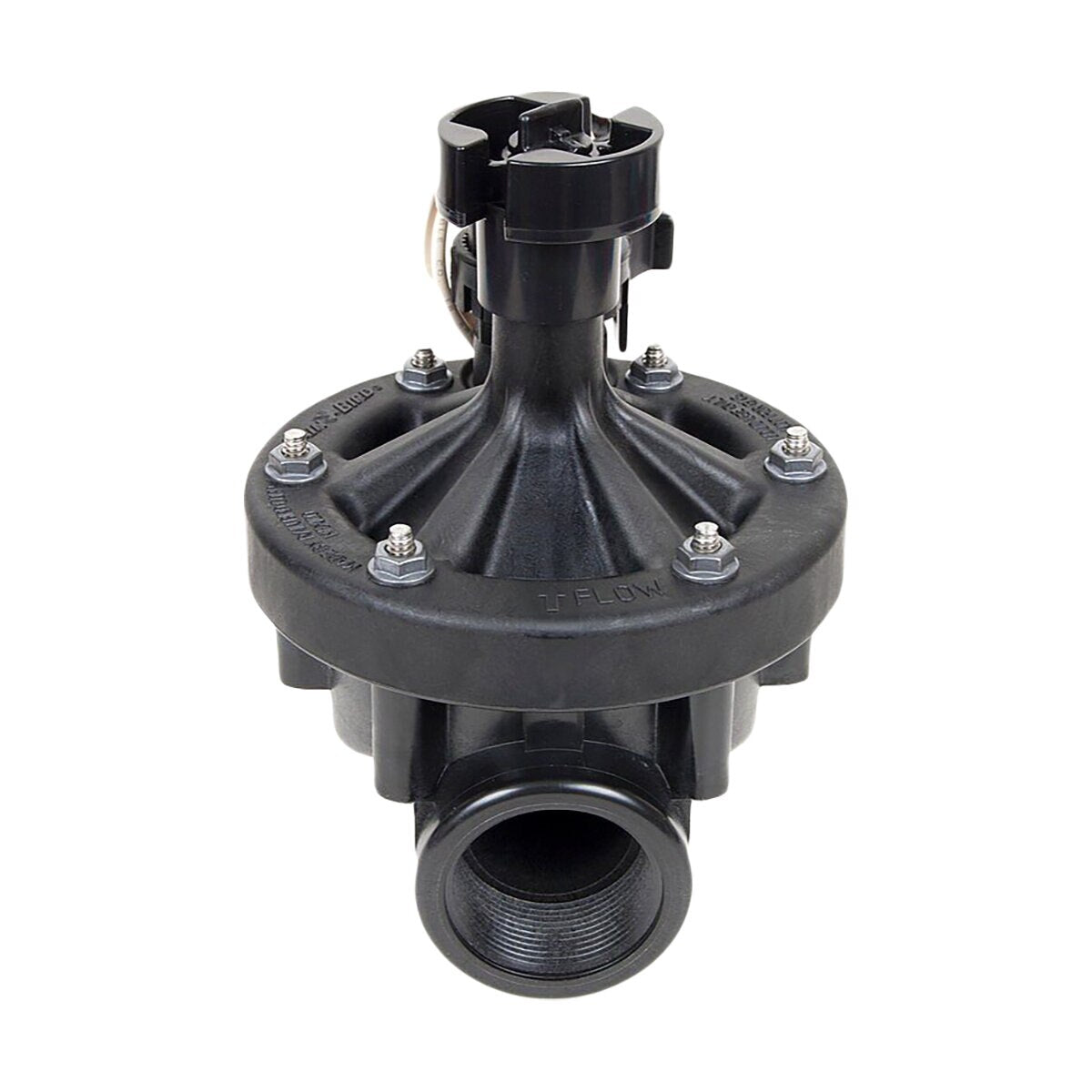 Rain Bird PEB Industrial Valve Plastic w/ IVM Solenoid w/ Flow Control 2 in. FIPT