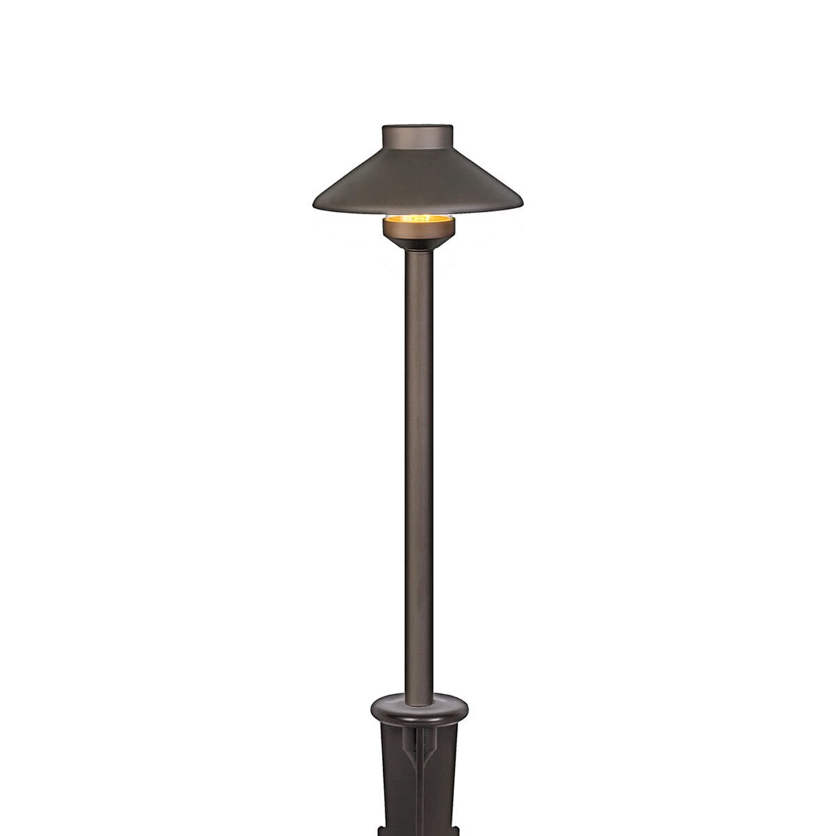 Tru-Scapes TS-B301-BLK  Traditional Path Light Black G4 3W LED 2700K 360 Degree 24 in. Stem