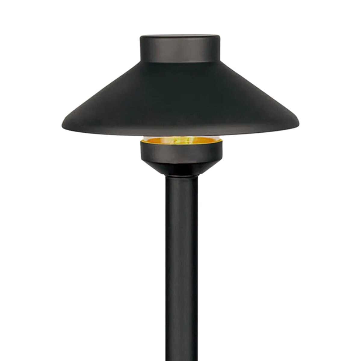 Tru-Scapes TS-B301-BLK  Traditional Path Light Black G4 3W LED 2700K 360 Degree 24 in. Stem