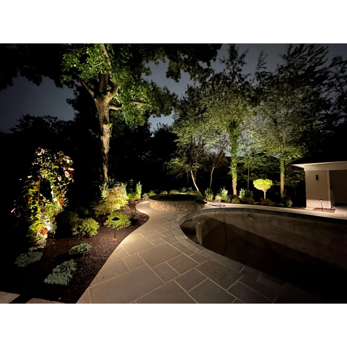 Tru-Scapes TS-B203-BLK  Sealed Well Light Black MR16 4W LED 2700K 60 Degree