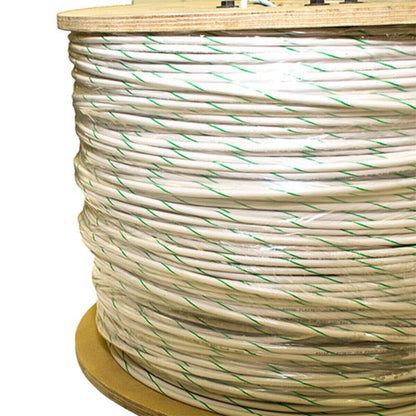 12 Gauge 1 St 2500 ft. White Green Stripe Uf Wire