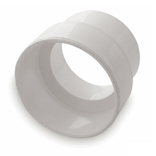 3P12 -NDS PVC DWV to Sewer Adapter DWV HUB x S&D HUB White 3 in. x 4 in.