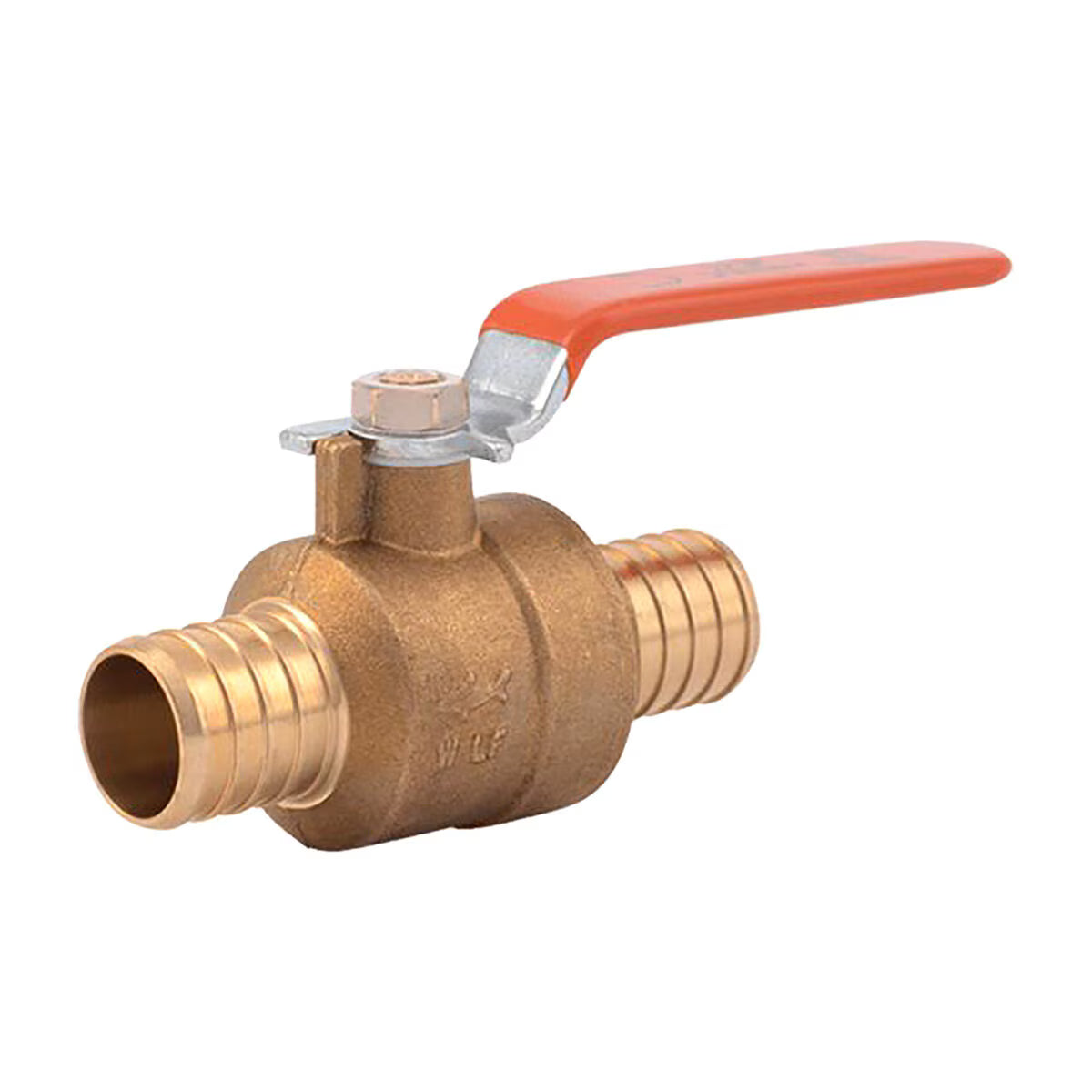 Sharkbite PX22463   Ball Valve Barb x Barb 160 PSI 1 in. DZR Brass