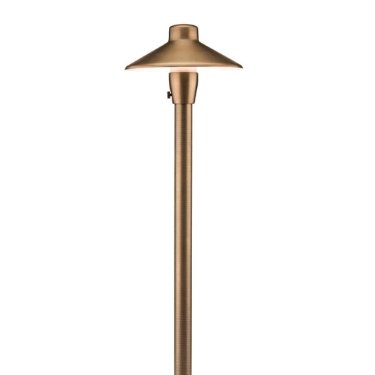 fx c-pl-7 coastal path light brass housing g4 lamp