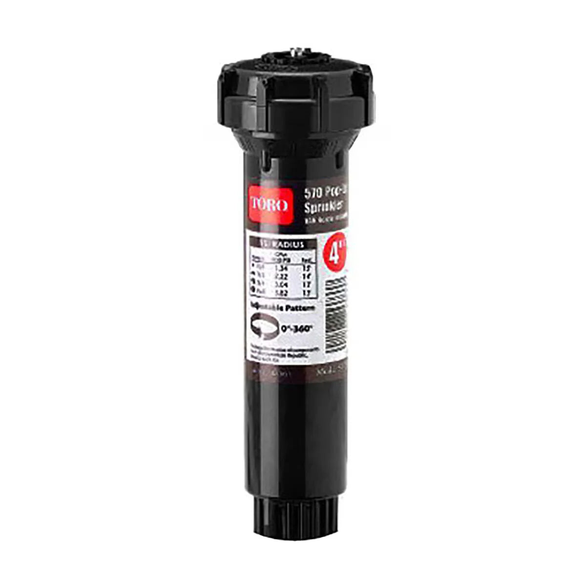 570Z-4PPRXE  Toro Pop Up 4 in. w/ Pressure Regulating Shut Off & Reclaimed Cap |