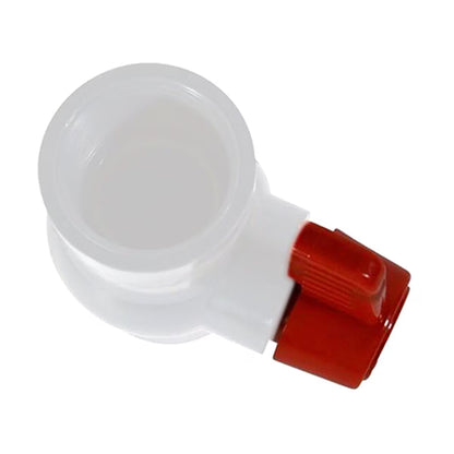 MIP Ball Valve T x T 1-1/4 in. White PVC NSF