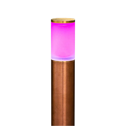 Brilliance -OLYMPIC-FRST-CU-NL-Olympic Bollard Path Light Frosted Acrylic & Copper Finish MR16 Socket No Lamp 16 in.