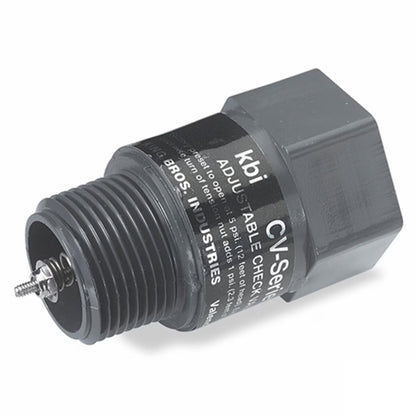 NDS Adjustable Check Valve Gray PVC 1/2 in. MIPT x FIPT