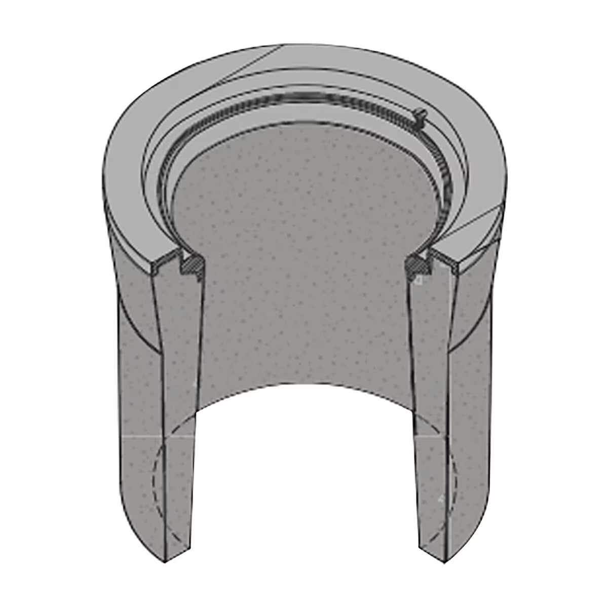 F08 Box (1A Box) round concrete box