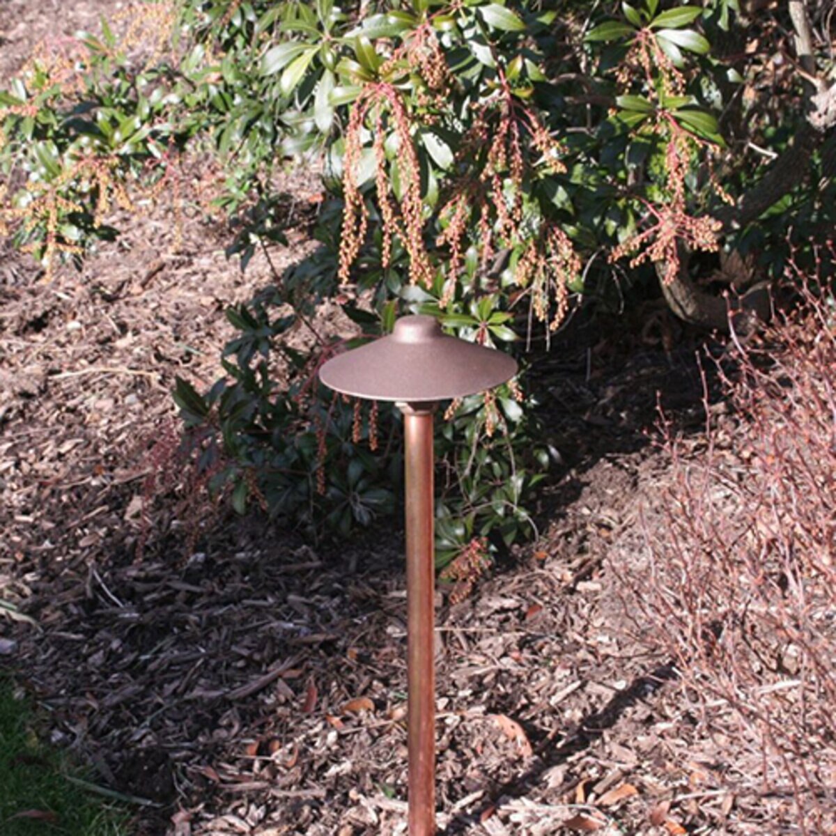 CAST-CCPLCHBL- Lighting Craftsman Series Drop-In LED Path/Area Light, 18 in. Bronze Finish, 2.5W Warm White 2750K, 114 Lumens, Bi-Pin Lamp, 60 in. Lead Wire