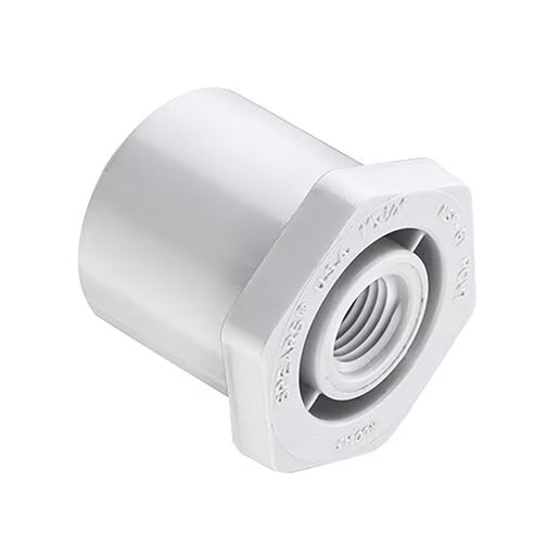 438-528  6 in. x 2 in. Red Bushing Spig X Fipt PVC Fitting | Spears
