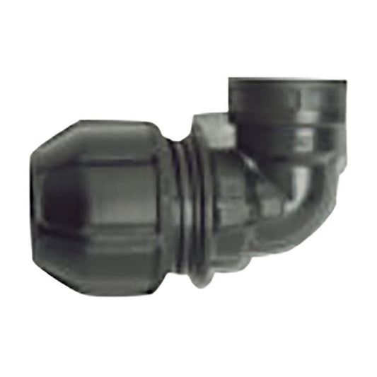 Harco Philmax Service Elbow 90 Degree PVC 1-1/2 in. x 1 in. Ccompression x Fnpt