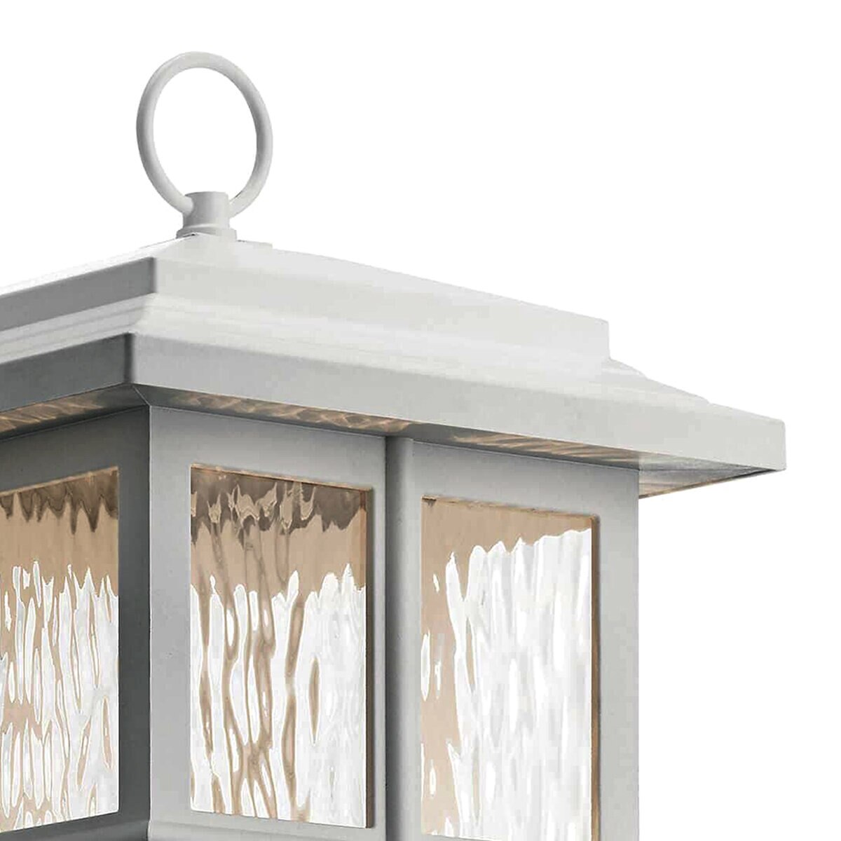 Kichler49832WH   White BeaconSquare Post Light