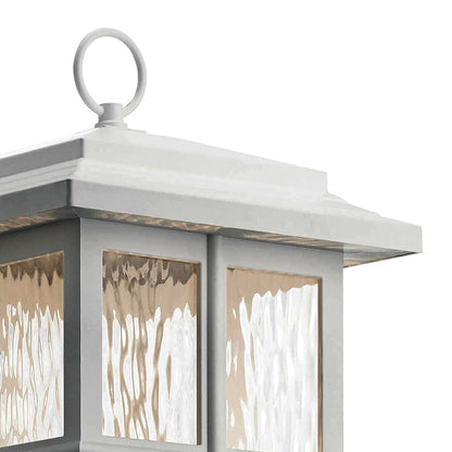 Kichler49832WH   White BeaconSquare Post Light