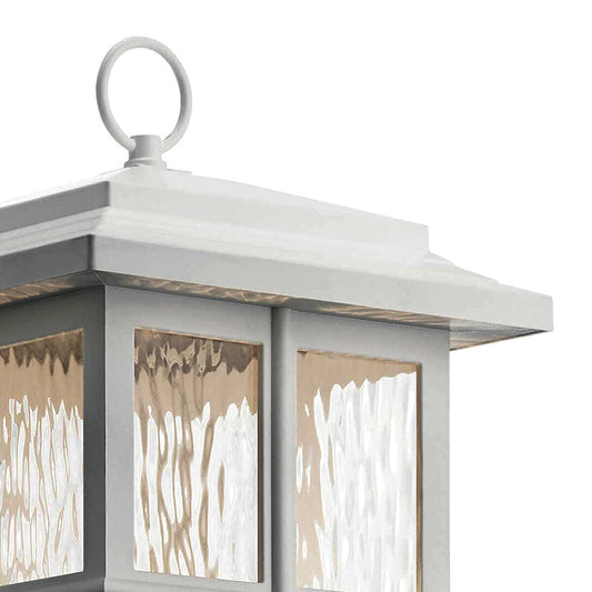 Kichler49832WH   White BeaconSquare Post Light