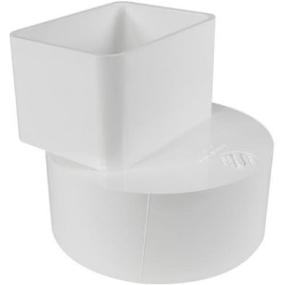 NDS PVC Downspout Offset Adapter 3 in. x 4 in. x 4 in.