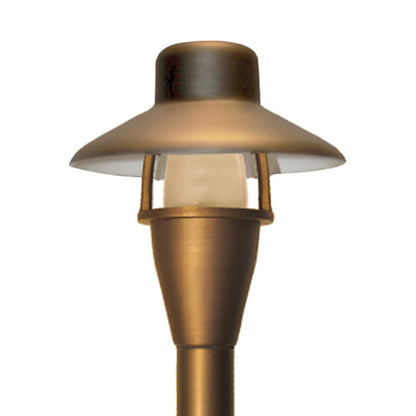 ABR Lighting-1-APL-02-4-S-HAT- Stoss Series 4 in. Antique Brass LED Path Light, 23 in. Height, Two-Pin Socket, 20W, 12V - 24V