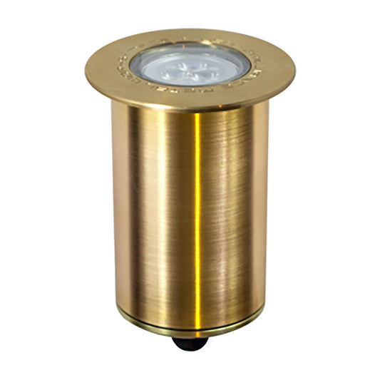 Brilliance-CARLSBAD-MR16-BR-FLG-NL- Carlsbad Flange Well Light Brass Finish MR16 Socket No Lamp