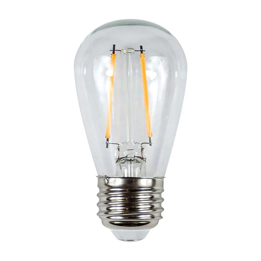 S14-FIL-EDGE-1-2700-12  Brilliance Edge Filament S14 Clear Lamp 12V 1W 2700K LED Bulb