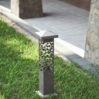 NIGHTSCAPING 342-0525Z25  GARDEN SERIES GROVE BOLLARD BRONZE 25" w/CONCRETE MOUNT