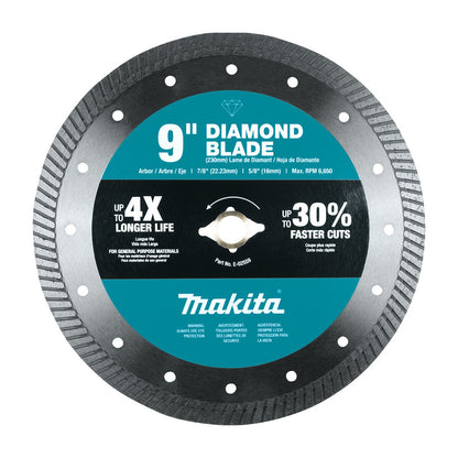 Makita Turbo Diamond Blade General Purpose 9 in.