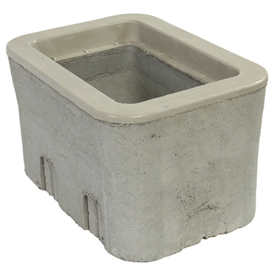 Christy B09 Utility Box Rectangle 16-3/4 in. x 10-1/4 in. x 12 in.H Concrete