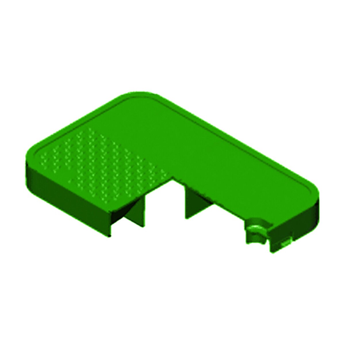 Oldcastle Carson 14 in. x 19 in. Green Valve Box Cover Blank - Lid Only