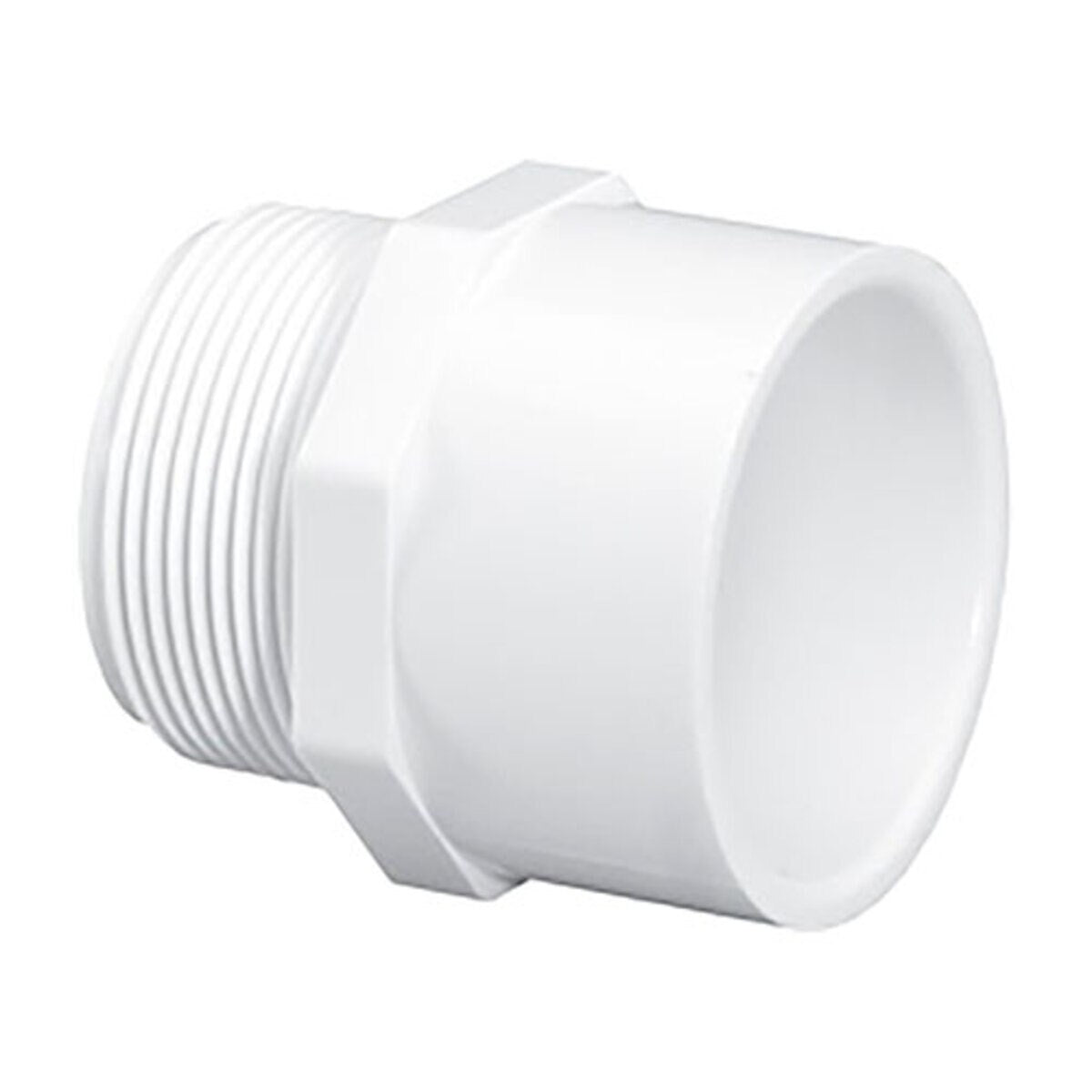 Lasco Adapter White Sch 40 Plastic 1 in. MPT x Slip  436-010L