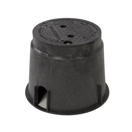 Carson Spec Valve Box Round 10 in. Black Box/Black Lid Overlapping ICV