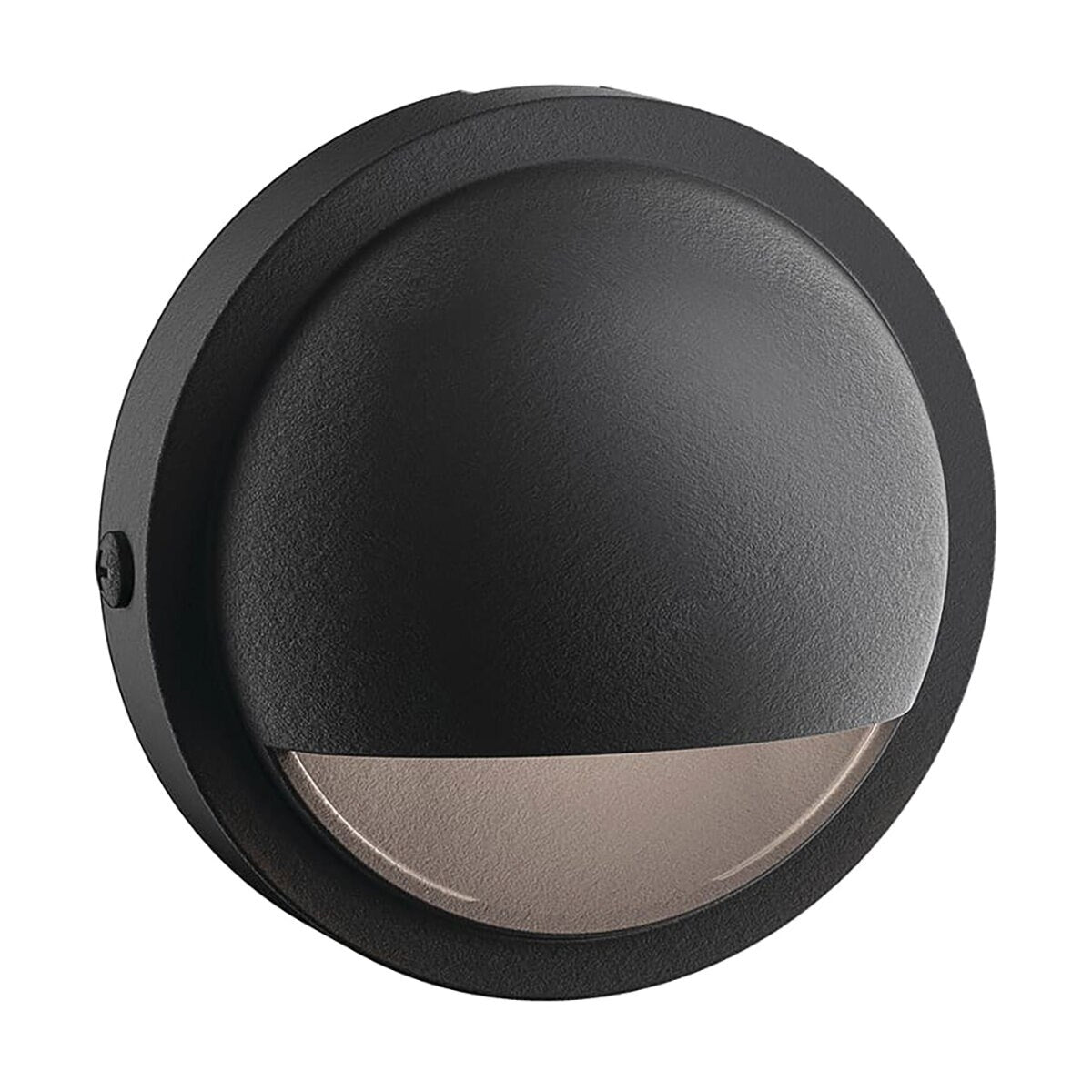 Kichler-15764BKT27R-SO- 15764 Half Moon Deck Light Aluminum Housing Textured