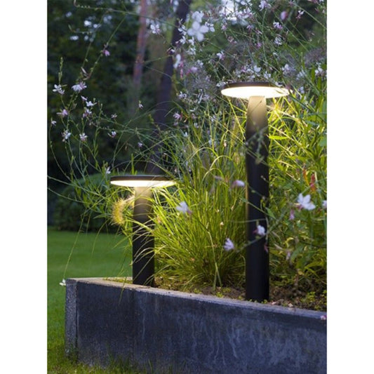 In-Lite-10202620-BL- Disc Bollard Light Black 2900K