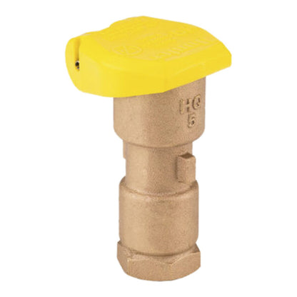 Hunter Quick Coupling Valve 1 in. FIPT Inlet 1 pc. Body 2-Slots w/ Yellow Rubber Cover