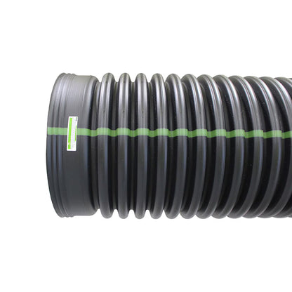 ADS 8 in. x 20 ft. Dual Wall Pipe Solid Bell End Highway Water Tight