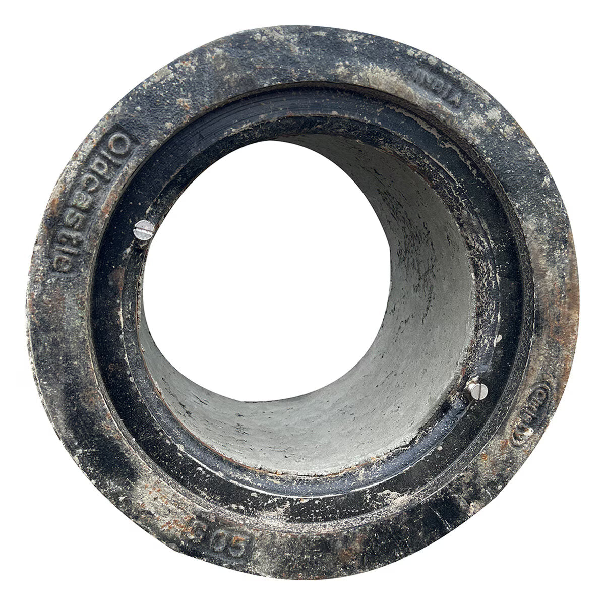 Christy Traffic Valve Box G05 Concrete Round 10-3/8 in. x 12 in. H w/ 2 Stainless Steel Bolts