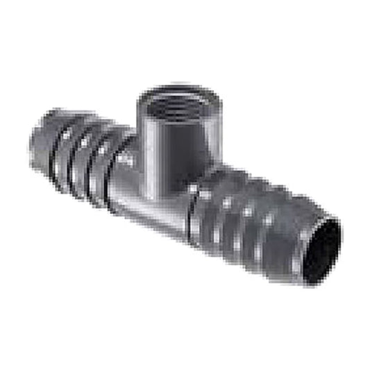 1402-199  Spears Reducing Tee Gray PVC 1-1/2 in. x 1-1/4 in. x 1/2 in. Insert x Insert x Fipt