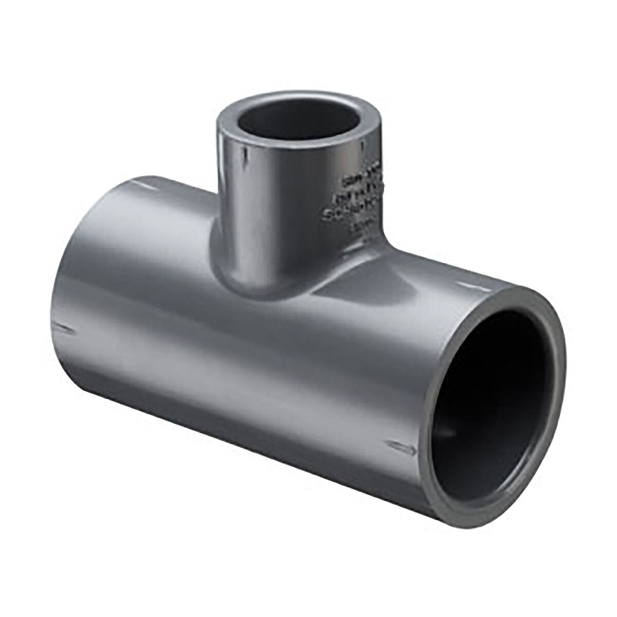 Spears Reducing Tee Sch 80 PVC 6 in. x 6 in. x 4 in. Socket