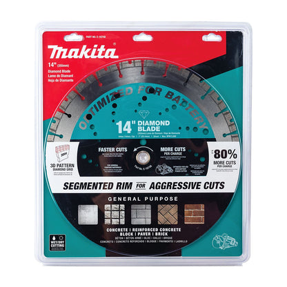 Makita 14 in. Thin Kerf Segmented General Purpose Diamond Blade