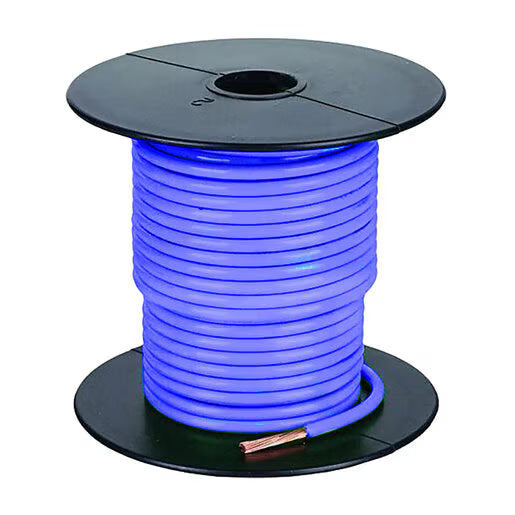 UF Wire White Blue Stripe 12 Gauge 1 Conductor 2,500 ft.