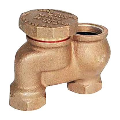 Buckner Anti-Siphon Valve w/ Union 1 in. Yellow Brass NPT