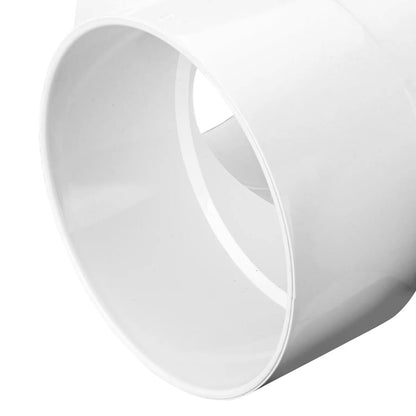 6P01  -NDS PVC S&D Tee HUB x HUB x HUB White 6 in.