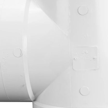 8P01  -NDS PVC S&D Tee HUB x HUB x HUB White 8 in.