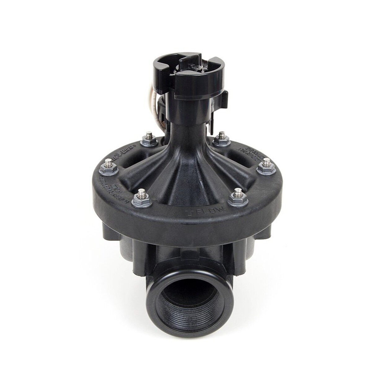 Rain Bird PEB Industrial Valve Plastic w/ IVM Solenoid w/ Flow Control 1-1/2 in. FIPT