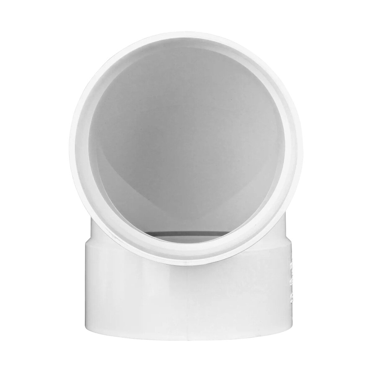 4P02  -NDS PVC S&D 90 Deg. Elbow HUB x HUB White 4 in.