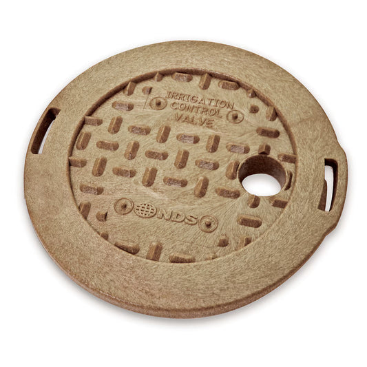 NDS Valve Box Cover ICV Sand Overlapping 6 in. Round Lid Only