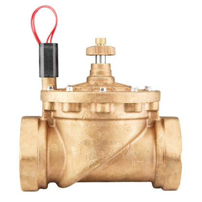 Hunter Globe Valve IBV Brass 3 in. w/ Flow Control and Filter Sentry FIPT x FIPT