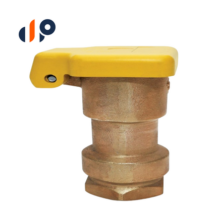 Underhill  QV-150R  Quick Coupling Valve 1-1/2 in. FIPT Inlet 1-Piece Single Slot with Yellow Rubber Cover