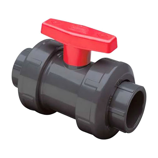 Spears True Union 2000 Standard Retrofit PVC Ball Valve 1 in. Socket w/ FKM O-Rings