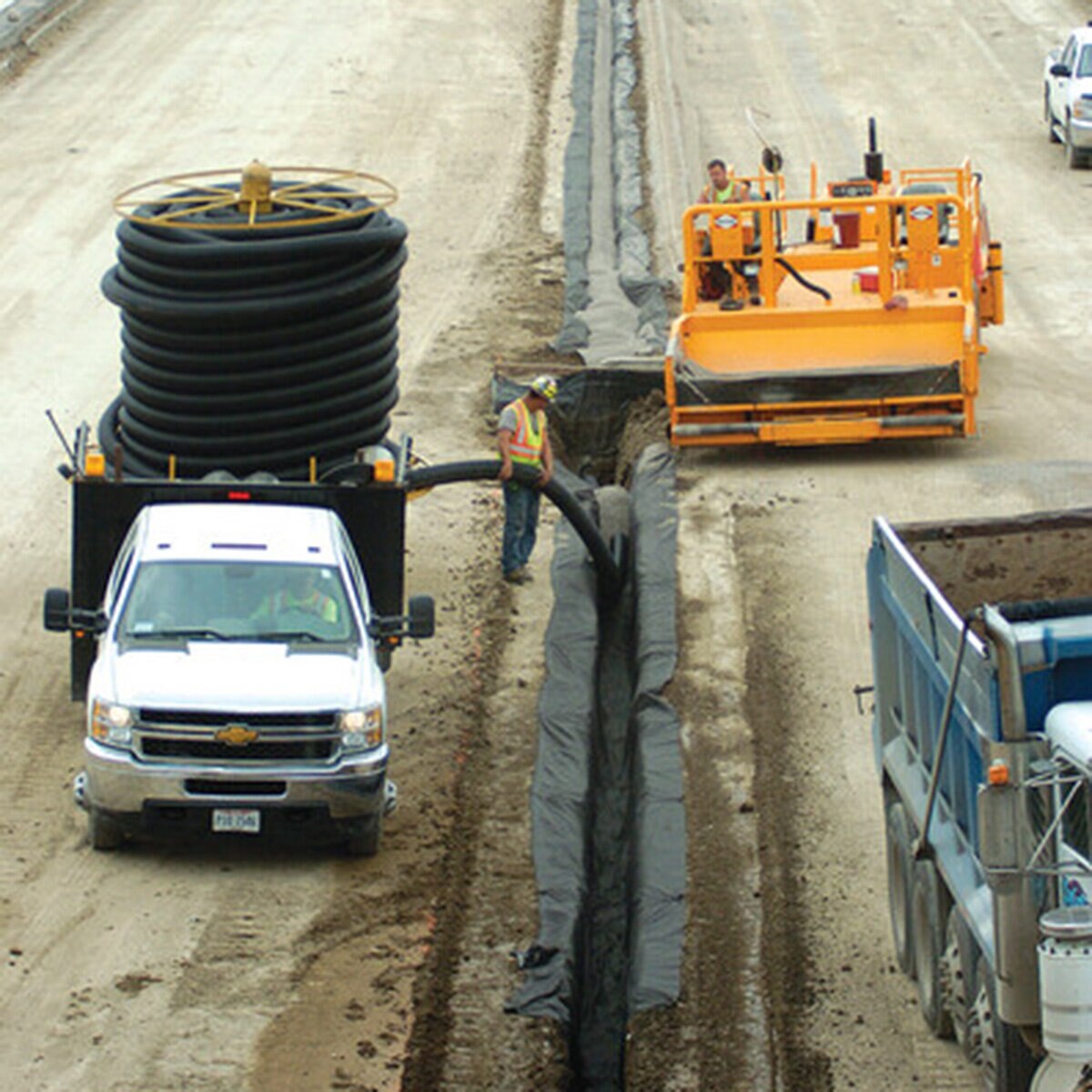 ADS 8 in. x 20 ft. Single Wall Pipe Solid