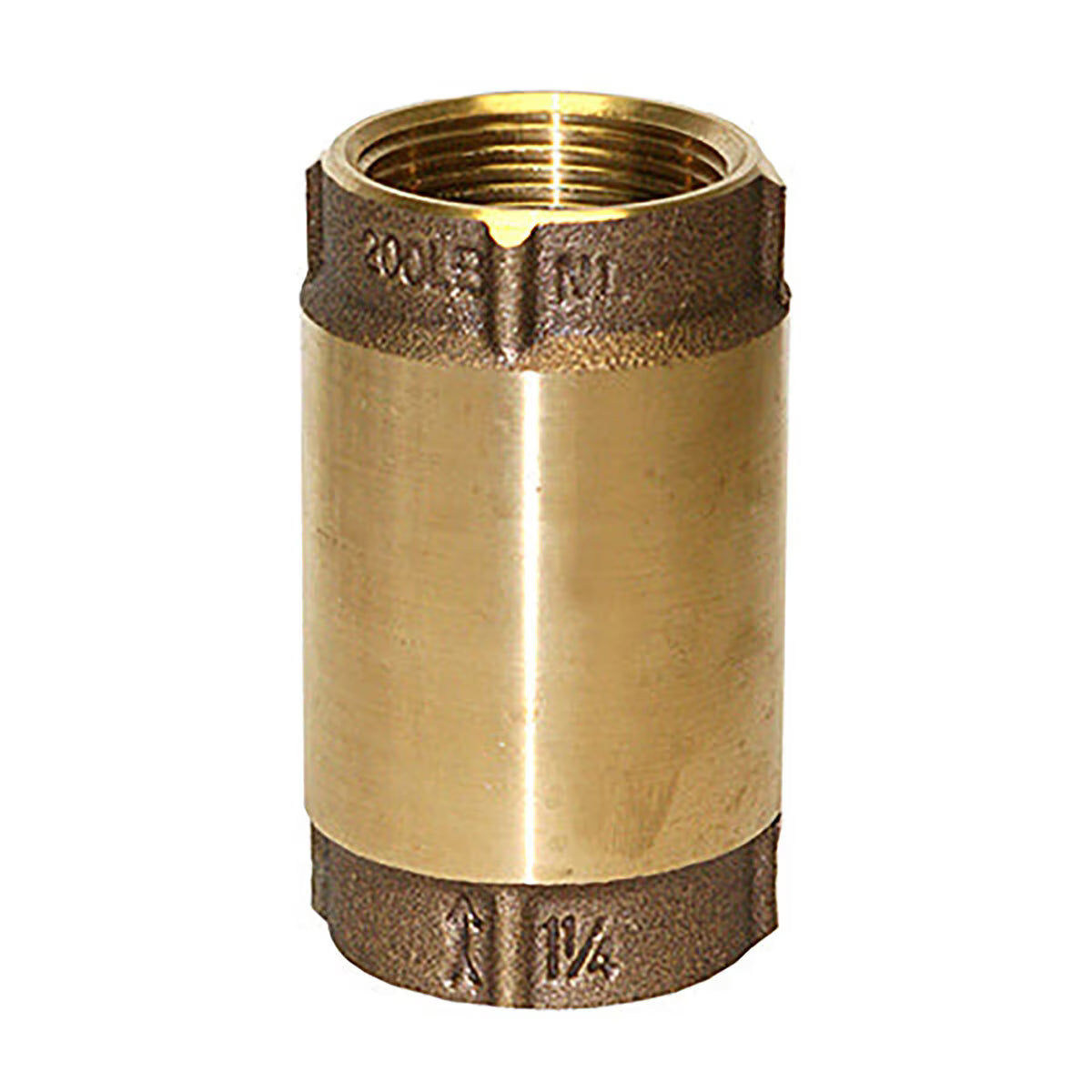 Merrill  CVANL125  Spring Check Valve Lead Free 1-1/4 in.